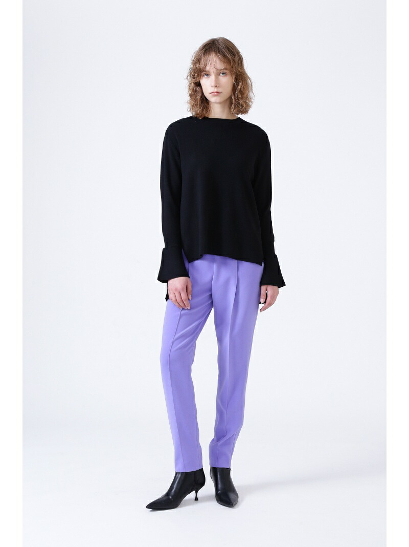 【SALE／50%OFF】ストレッチライトパンツ ADORE アドーア パンツ その他のパンツ ブラック パープル ブラウン【RBA_E】【送料無料】[ Fashion]｜ADORE （アドーア）
