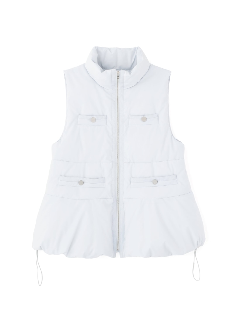 【SALE／60%OFF】パデッドダウンベスト ADORE アドーア ジャケット・アウター 余分の物のジャケット・アウター 黒いこと 青色【RBA_E】【貨物輸送無料】[ Fashion]
