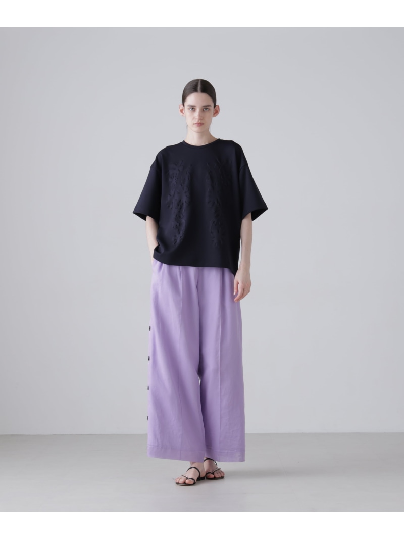 ソフトオーガンジーパンツ ADORE アドーア パンツ その他のパンツ ブラウン ブラック パープル【送料無料】[ Fashion]｜ADORE （アドーア）