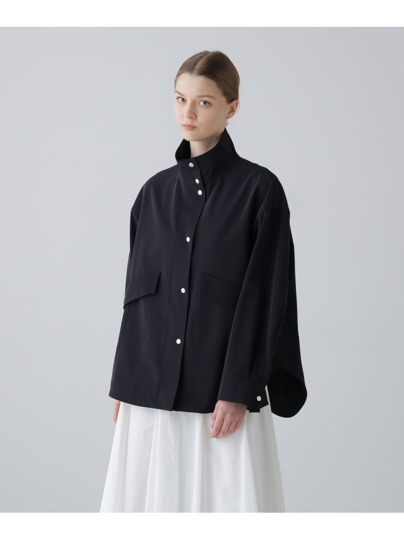 ペーパーライクストレッチジャケット ADORE アドーア ジャケット・アウター その他のジャケット・アウター ベージュ ブラック【送料無料】[ Fashion]
