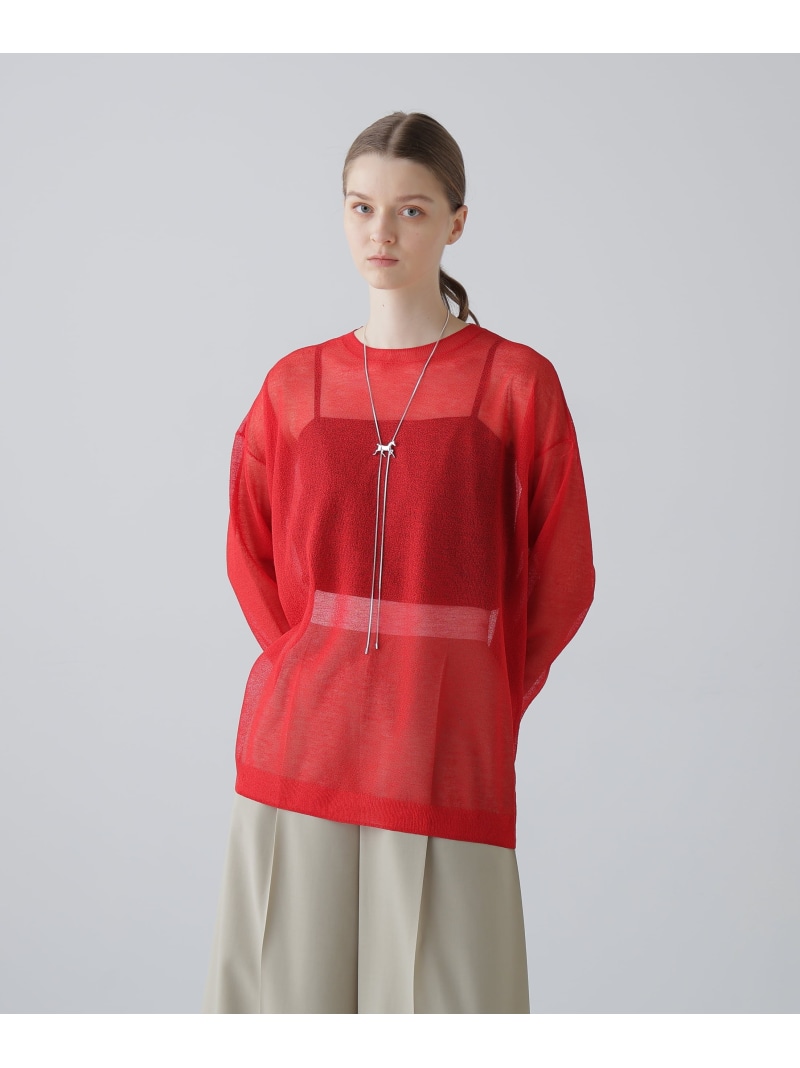 リンクスニット ADORE アドーア トップス ニット レッド ホワイト ブラック【送料無料】[ Fashion]