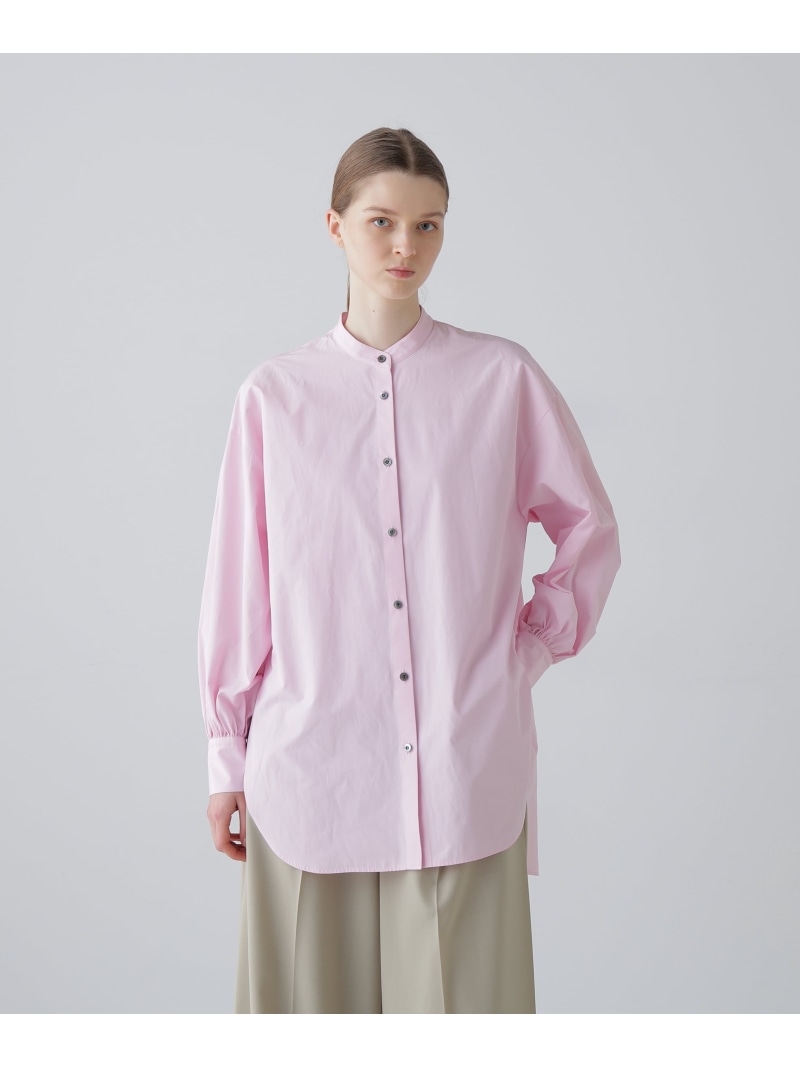コンパクトプレーンクロス ADORE アドーア トップス シャツ・ブラウス ブルー ピンク ホワイト【送料無料】[ Fashion]｜ADORE （アドーア）