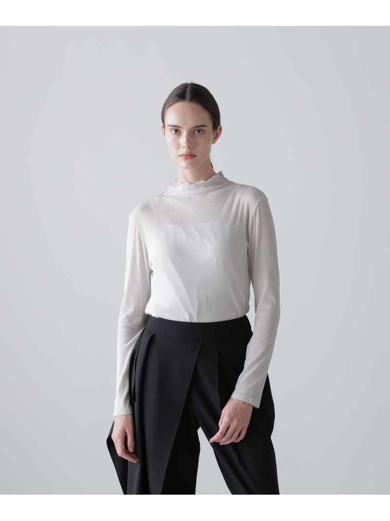 ◆シアーフライストップス ADORE アドーア トップス カットソー・Tシャツ ブラック ブルー グレー【送料無料】[ Fashion]