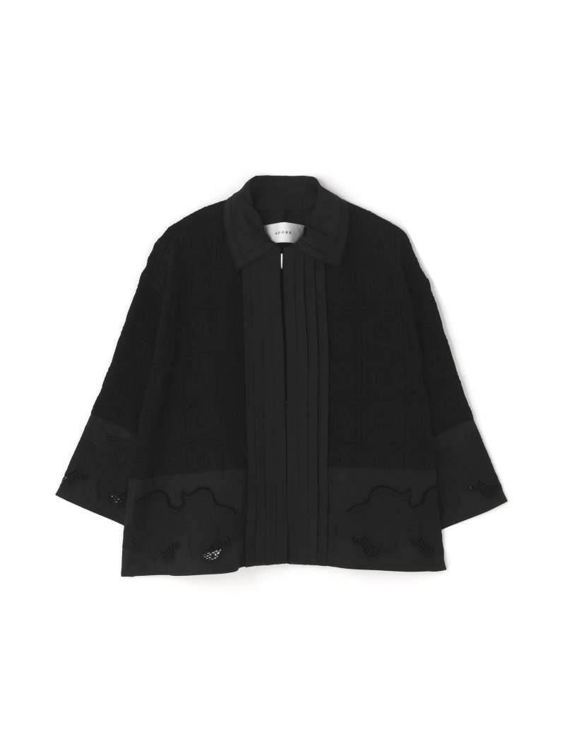 【SALE／50%OFF】◆コースターレースジャケット ADORE アドーア ジャケット・アウター その他のジャケット・アウター ブラック ベージュ【RBA_E】【送料無料】[ Fashion]｜ADORE （アドーア） 30,388円