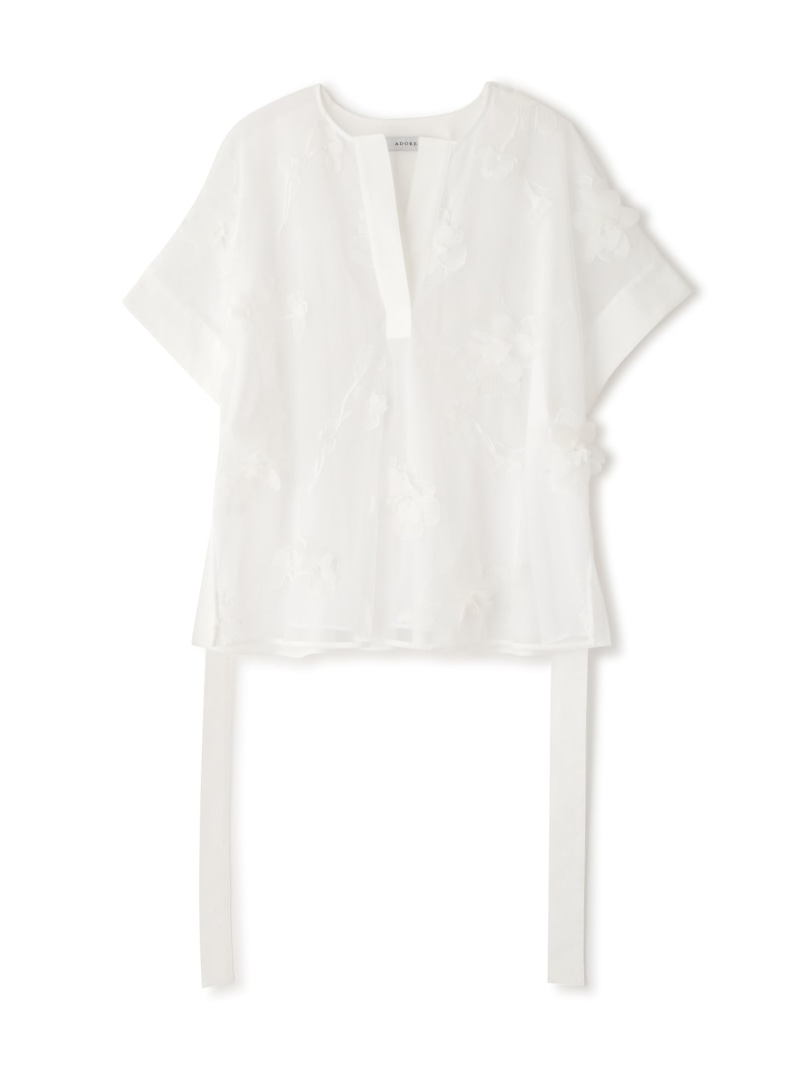 楽天市場】◇レーシーメッシュブラウス ADORE アドーア トップス