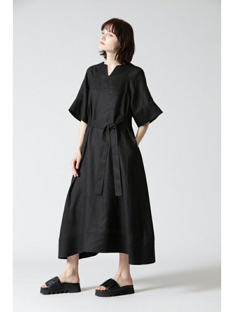 楽天最安値に挑戦 シアー麻ワンピース Adore アドーア ワンピース その他 ブラック 先行予約 Rakuten Fashion 低価格の Aqsasport Org