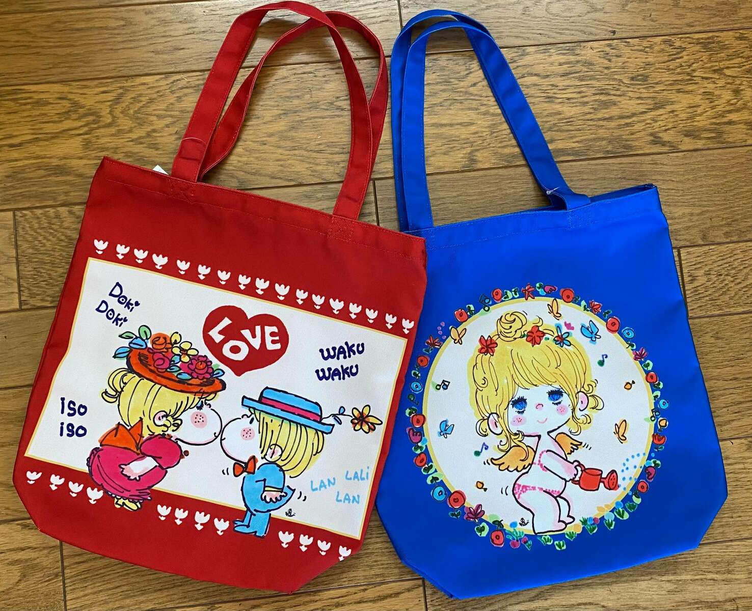 昭和 レトロ 水森亜土 スチールバッグ♡ キャラクターグッズ