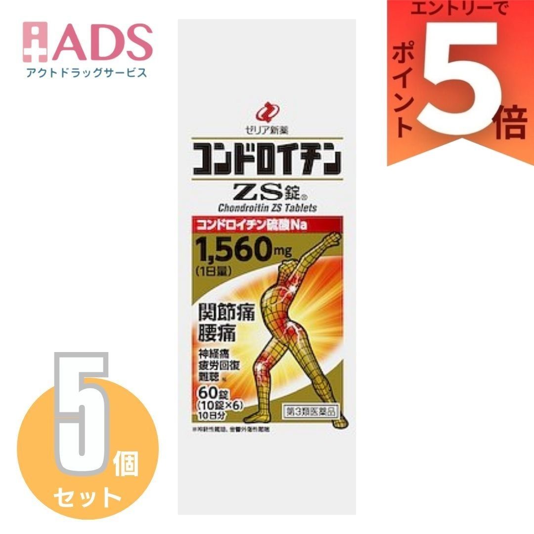 【第3類飲み薬】コンドロイチンZS錠60錠×5個