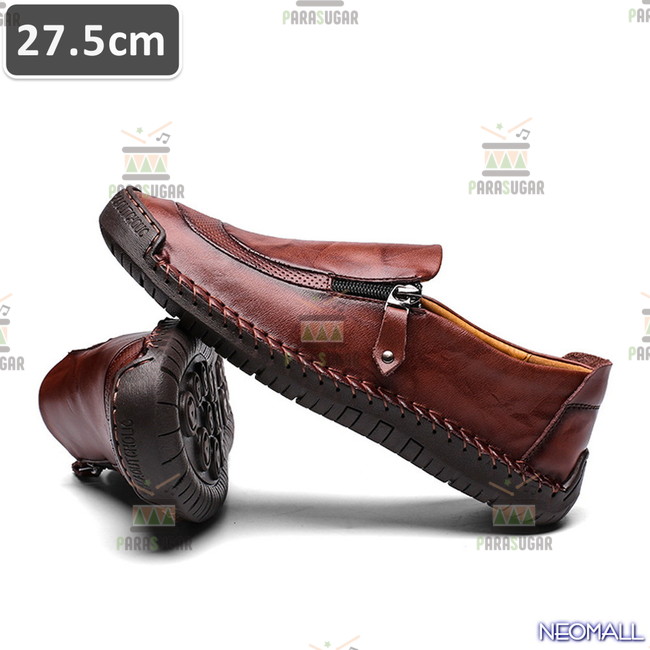 人気商品 ☆ メンズ ビジネス レザー シューズ ワインレッド サイズ 27.5cm 革靴 靴 カジュアル 屈曲性 通勤 軽量 【622】