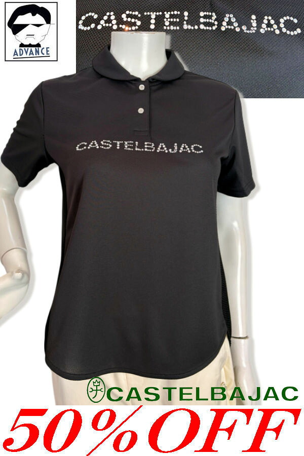 \\50％OFF セール/ カステルバジャック ゴルフ 半袖ポロシャツ CASTELBAJAC SPORT 春夏 レディース ゴルフウェア 2025新作春夏 ミセス ラッピング無料 アウトレット【送料無料】【お取寄せ可】在庫あり表示の商品は15時までのご注文で土日も即日発送 724-5274-402 M/L/LL