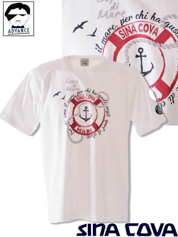 シナコバ ゴルフ sina cova 2025新作春夏 半袖Tシャツ ちょいワル 大きいサイズ メンズ sinacova おしゃれ マリン ブランド ラッピング無料【送料無料】【お取寄せ可】こちらの在庫ありの商品は土日祝日も休まず発送 25110640 M/L/LL