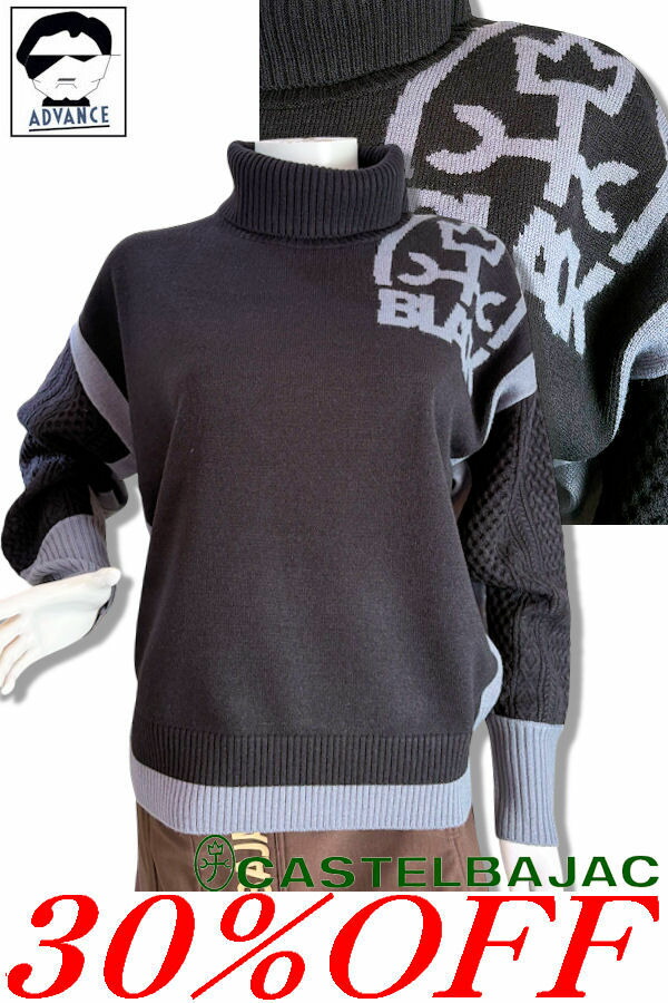 \\30％OFF セール/ カステルバジャック ゴルフ 長袖ニットプルオーバー CASTELBAJAC SPORT 秋冬 レディース ゴルフウェア ブランド 2025新作秋冬 40代 50代 アウトレット【送料無料】【お取寄せ可】在庫あり表示の商品は15時までのご注文で土日も即日発送 724-5361-258 M/L/LL