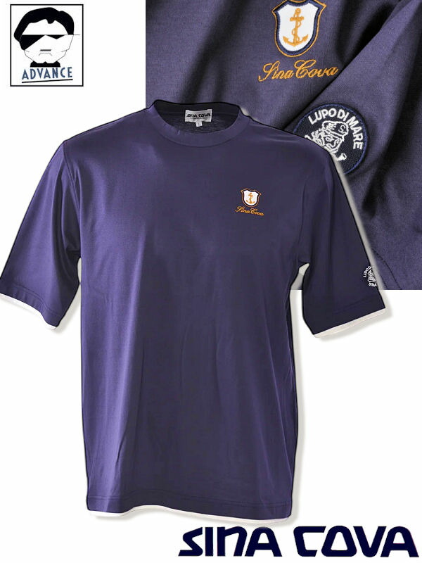 シナコバ ゴルフ sina cova 2026新作春夏 半袖Tシャツ sinacova ちょいワル 大きいサイズ メンズ ゴルフウェア sinacova おしゃれ マリンブランド キャプテン ラッピング無料【送料無料】【お取寄せ可】こちらの在庫ありの商品は土日祝日も休まず発送 26130520 M/L/LL