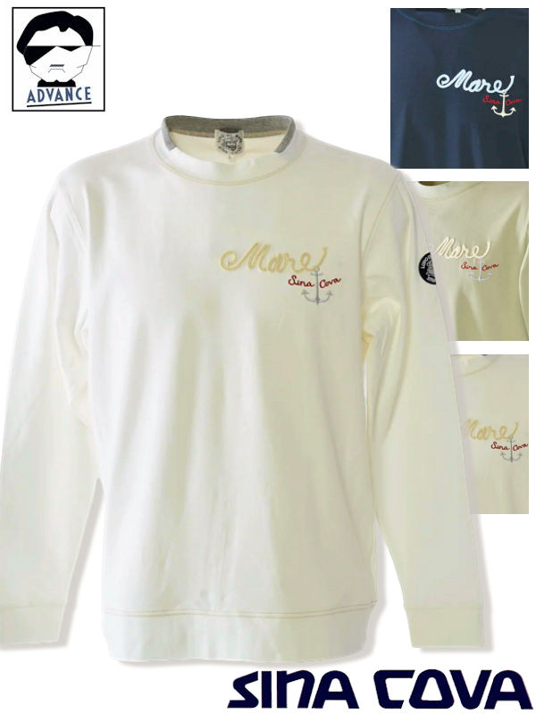 シナコバ ゴルフ sina cova 2026新作春夏 長袖Tシャツ sinacova ちょいワル 大きいサイズ メンズ ゴルフウェア sinacova おしゃれ マリンブランド キャプテン ラッピング無料【送料無料】【お取寄せ可】こちらの在庫ありの商品は土日祝日も休まず発送 26110020 M/L/LL