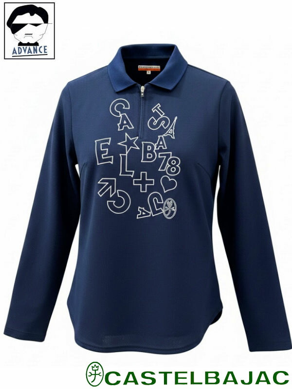カステルバジャック ゴルフ 長袖スポーツシャツ CASTELBAJAC SPORT 春夏 レディース ゴルフお召しもの  2026新作春夏 亭主持ち ラッピング無料 逃げ道 ブランド名お召しもの【貨物輸送無料】【お取寄せ可】店卸し資産あり見せびらかすの商いものは15時までのご申しつけるで週末も即日送りとどける 724-6673-206 M/L/LL