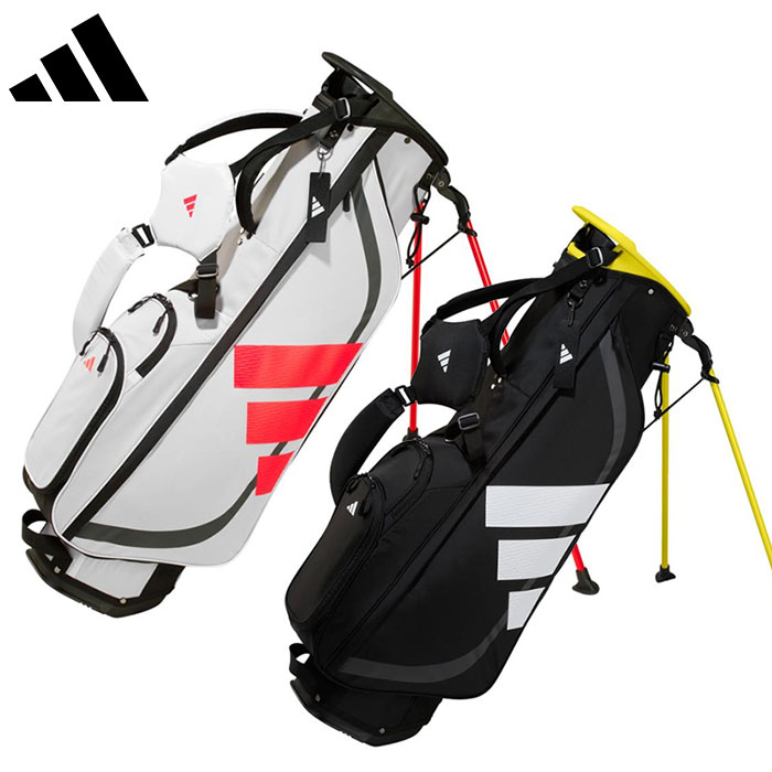 adidas キャディバッグ DG711 IA2748 アディダス 軽量 アディダス ゴルフ 8.5型 キャディバッグ 軽量 スリーバー スタンド