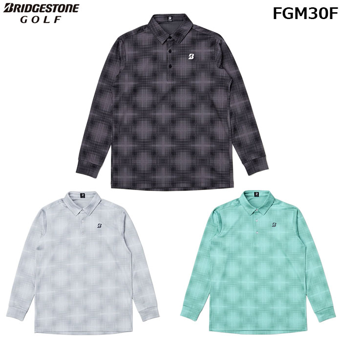 BRIDGESTONE 25年秋冬 【B-02】 長袖共衿シャツ【FGM30F】ブリヂストン