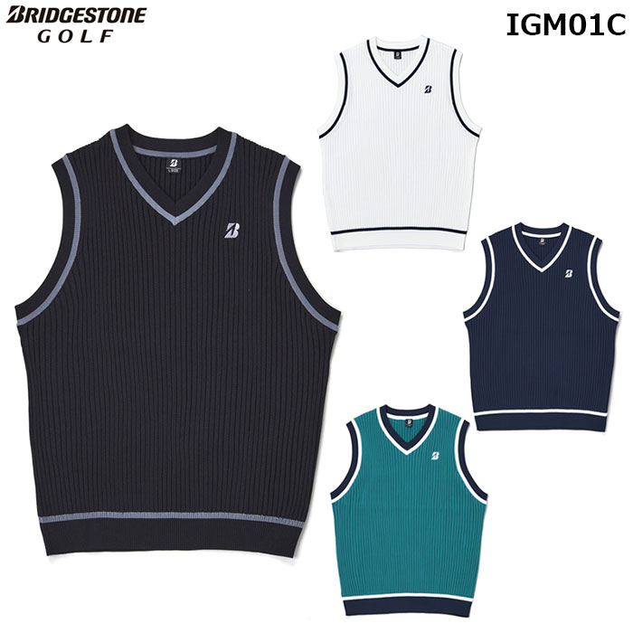 BRIDGESTONE 26年春夏  Vネックニットベスト【IGM01C】ブリヂストン