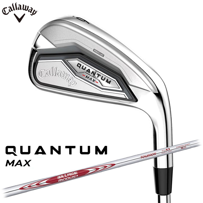 Callaway QUANTUM MAX アイアン 日本仕様 単品（#5,AW,GW,SW）N.S. PRO MODUS3 TOUR 105 シャフト キャロウェイ クアンタム マックス｜アドバンススポーツ