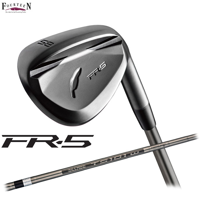 FOURTEEN -フォーティーン- FR-5 ウェッジ ダイヤモンドブラックサテン仕上げN.S.PRO TS-101w BK スチールシャフト｜アドバンススポーツ