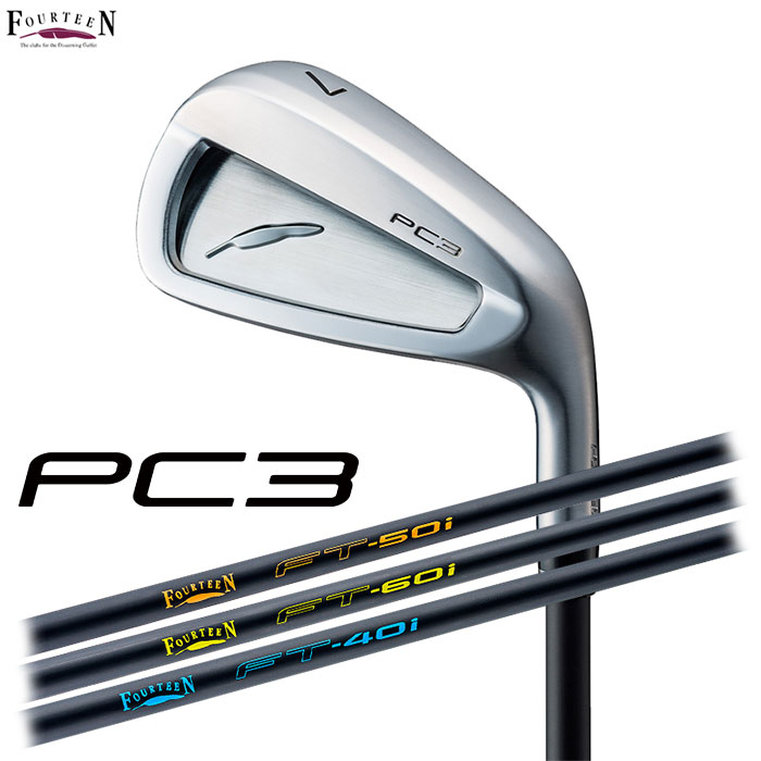 FOURTEENPC-3 アイアン（'24）4本セット（#7～9,P）FT-40i / FT-50i / FT-60i カーボンシャフトフォーティーン｜アドバンススポーツ