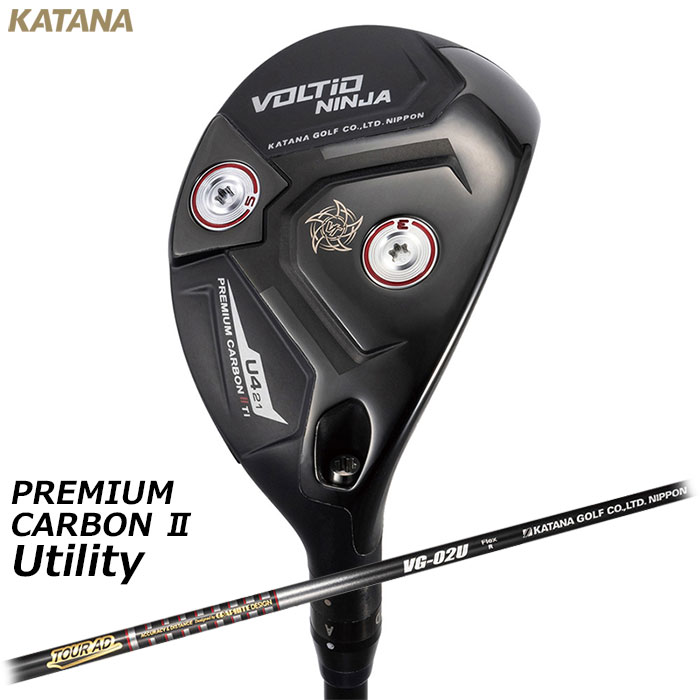 KATANA -カタナ- VOLTiO NINJA PREMIUM CARBON II ユーティリティー Tour AD VG-02U シャフト ボルティオ ニンジャ プレミアムカーボン2