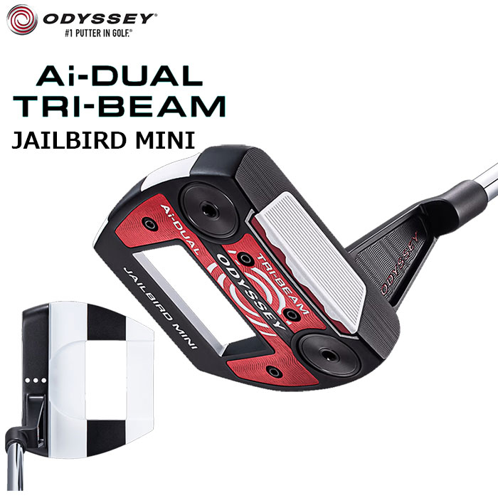 ODYSSEY Ai-DUALTRI-BEAM パター JAILBIRD MINI 右用 日本仕様 STROKE LAB 90 スチールシャフト オデッセイ エーアイ デュアル トライビーム