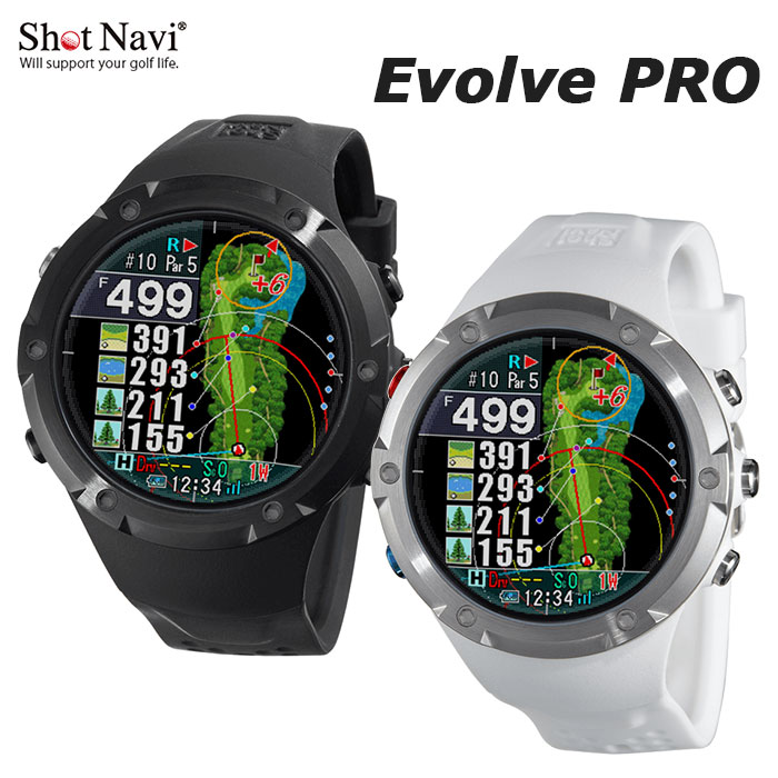 【人気白】Evolve PRO Touch ゴルフGPSウォッチ 楽天市場】ショットナビ Shot Navi Evolve Pro Touch White