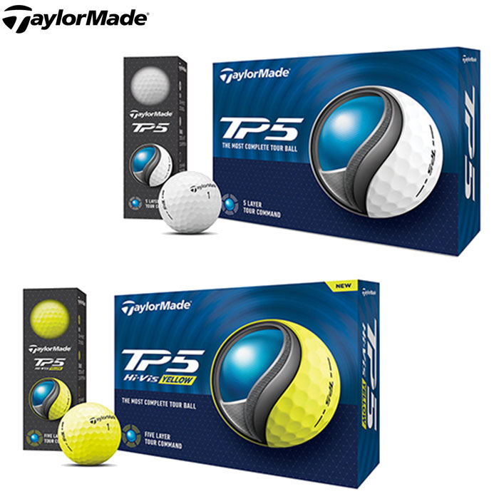 【一部即納OK】 TaylorMade TP5 ゴルフボール（2024年モデル） 1ダース（12球入り） テーラーメイド