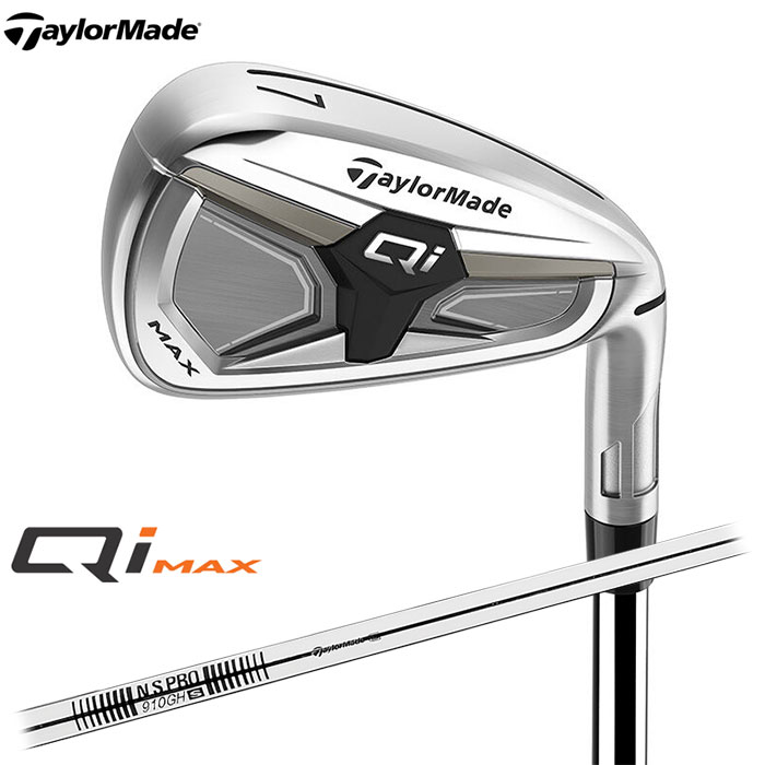 TaylorMadeQi MAX アイアン 日本仕様6本セット（#6～9,PW,AW）N.S.PRO 910GH シャフトテーラーメイド Qi4D｜アドバンススポーツ