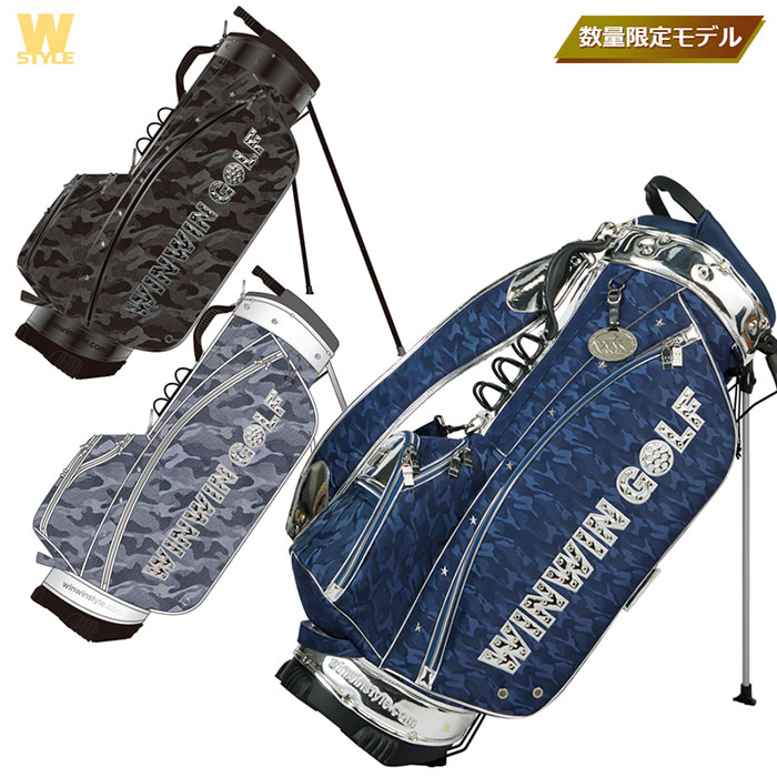 祝日 WINWIN STYLE GOLF CAMO STAND BAG LEM ウィンウィンゴルフ カモ