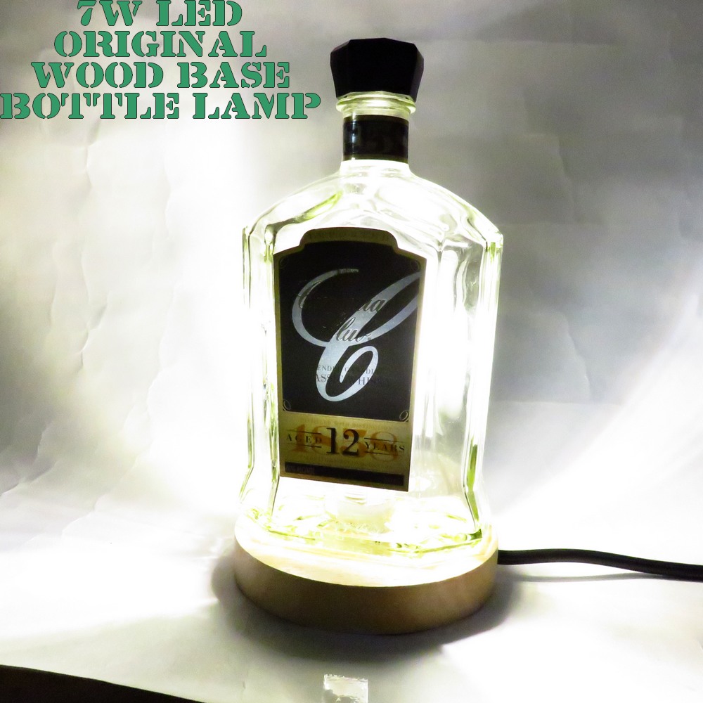 LEDオリジナルボトルランプ テーブルランプ 【CANADIAN CLUB Classic12years カナディアンクラブクラッシック12年 700ml】瓶 ウイスキー瓶でのハンドメイドデスクランプ テーブルランプ インテリア 家庭用コンセントで利用【クーポン利用でお得に!】【DEAL】【SS】|アドバンスワークス SELECT