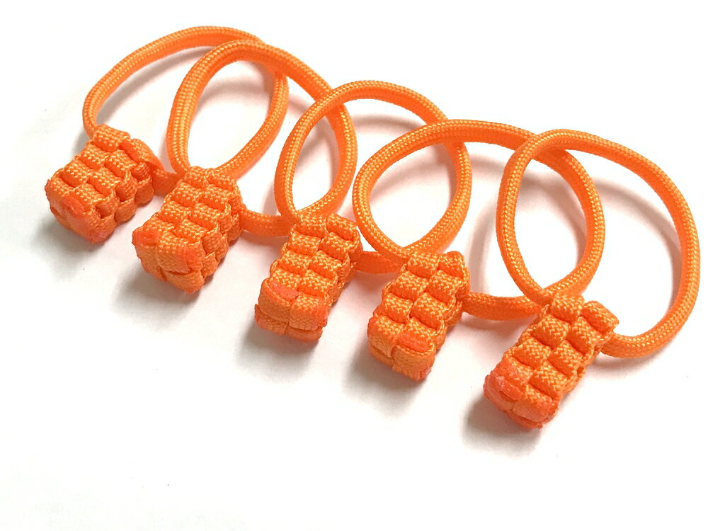 楽天市場】パラコードジッパータグ ジッパープル【ピンク 5本