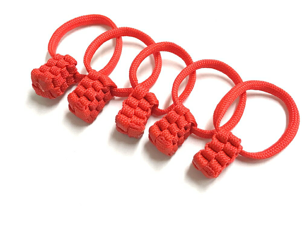 楽天市場】パラコードジッパータグ ジッパープル【カモフラレッド 5本