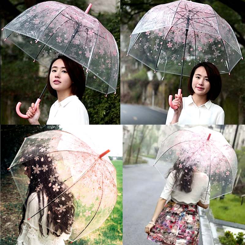 カバー付き傘　台湾傘　傘　おしゃれ　かわいい　韓国　濡れない　傘カバー　ブルー