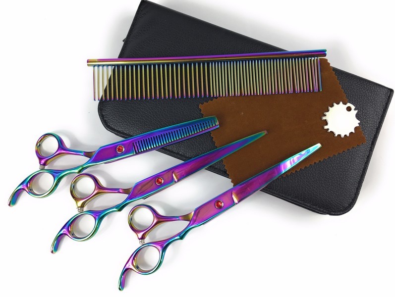 楽天市場】トリミングシザー カット ペット はさみ グルーミング