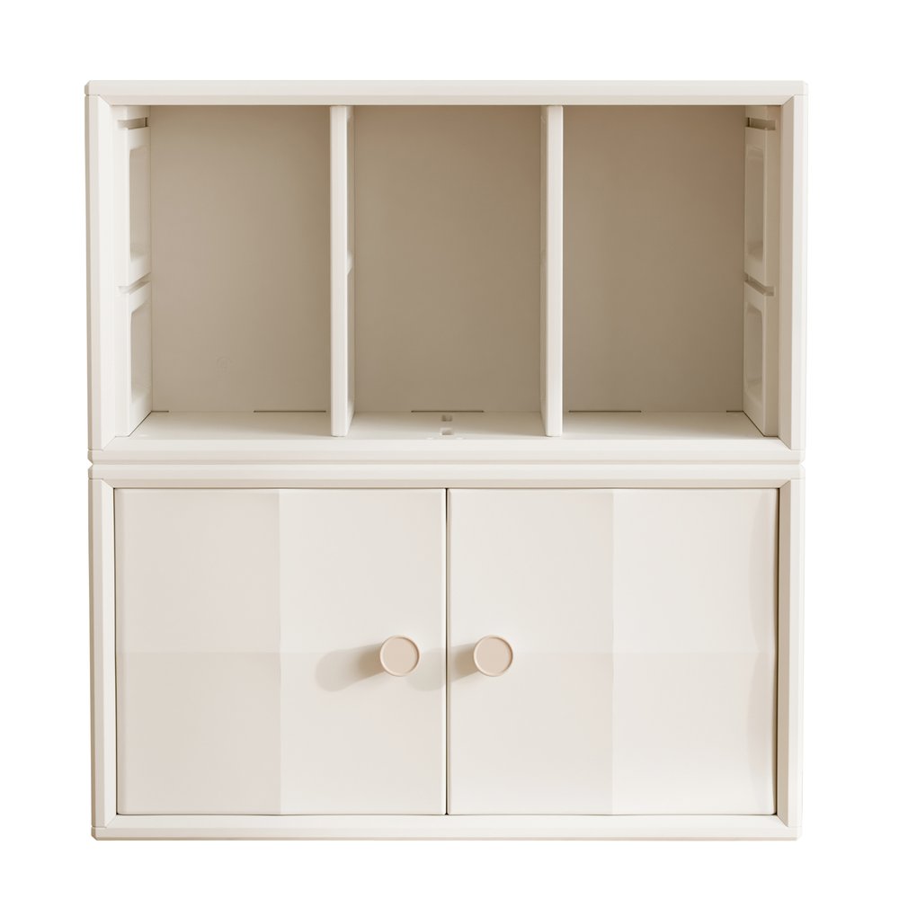 楽天市場】【即納】積み重ね収納 収納棚 扉付き おもちゃ箱 幅74cm