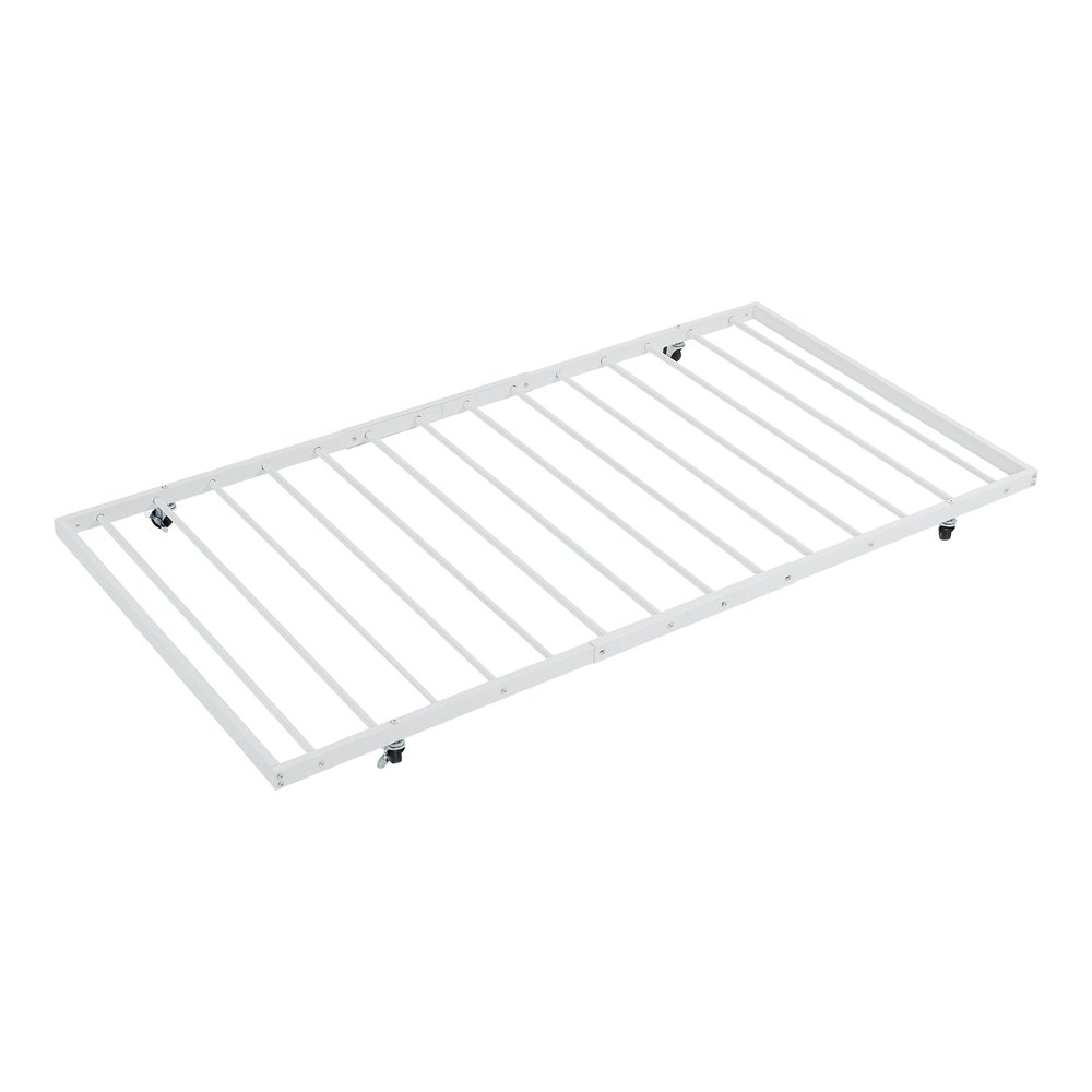 195*97cm パイプベッド シングル 収納 北欧風 子供部屋 送料無料 スチール 耐震 ベッド SDG