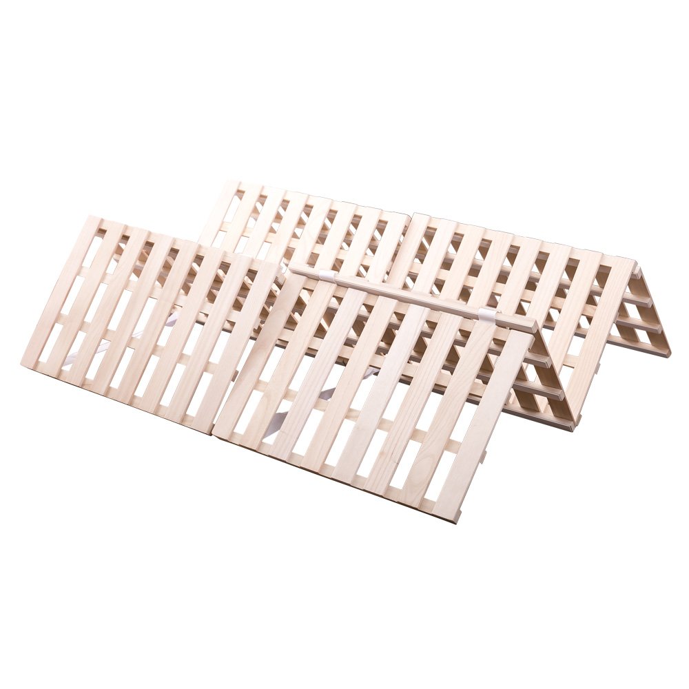 楽天市場】すのこベッド 折りたたみ 天然桐 四つ折り ベッド