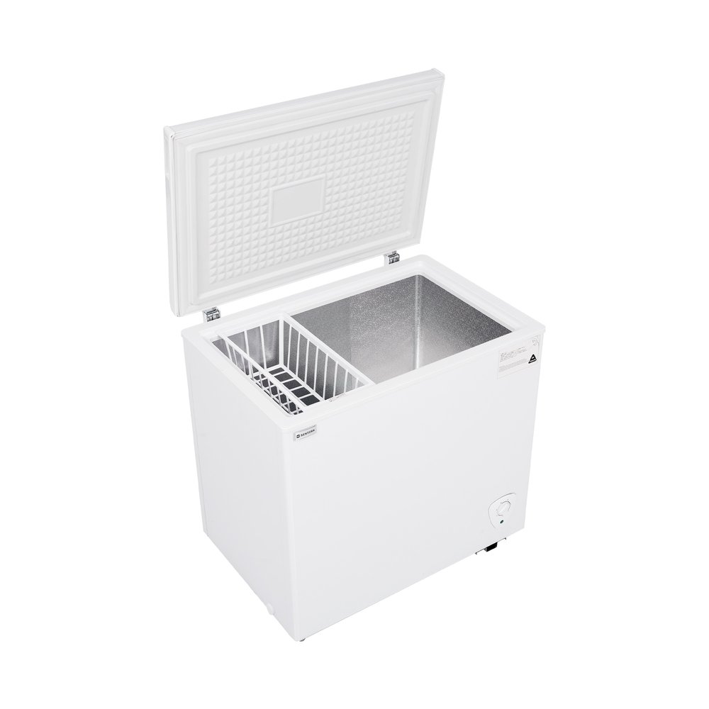 冷凍庫 153L 家庭用 業務用 チェストフリーザー 上開き バスケット付き フリーザー ストッカー 冷凍 鍵付き 省エネ スリム 冷凍冷蔵庫 温度調整 氷 冷凍庫 業務用冷蔵庫|adventurerstore