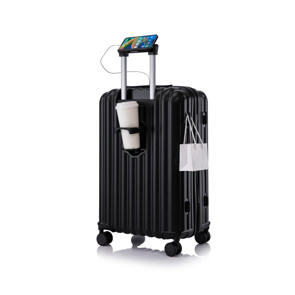 旅行バッグ 機内持ち込み 軽さ キャリーバッグ S大きさ USB界面付き添い人 ドリンク保持者付 ダブルキャスター 宛転たる 静音 森閑とした 可愛らしい 格好のいい 行楽 suitcase