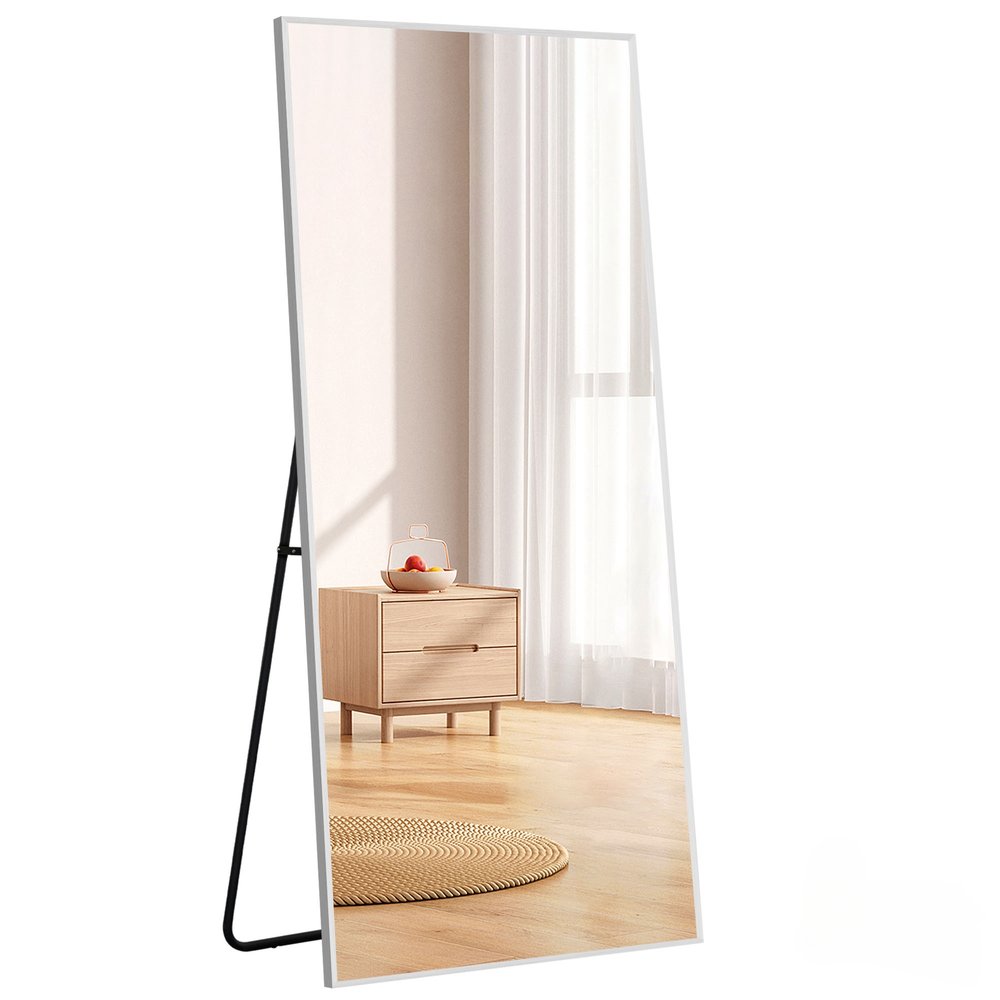 楽天市場】全身鏡 姿見鏡 スタンドミラー アルミ 直角 壁掛けミラー