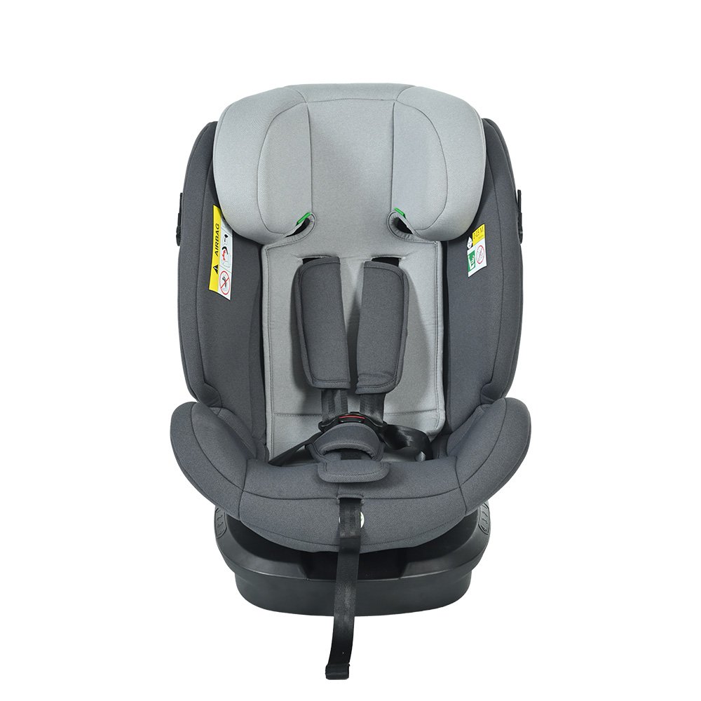 【ドリンクホルダー追加】【トップテザー】チャイルドシート 新生児 ISOFIX 360度回転式 40~150cm ジュニアシート 調節可能 洗える 車【ダークグレー ライトグレー】