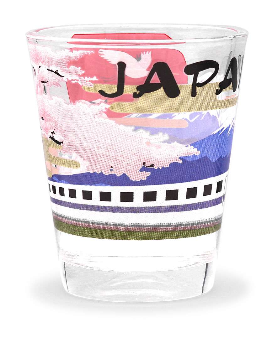 楽天市場】日本の絵柄・和柄シリーズ ガラス製ショットグラス