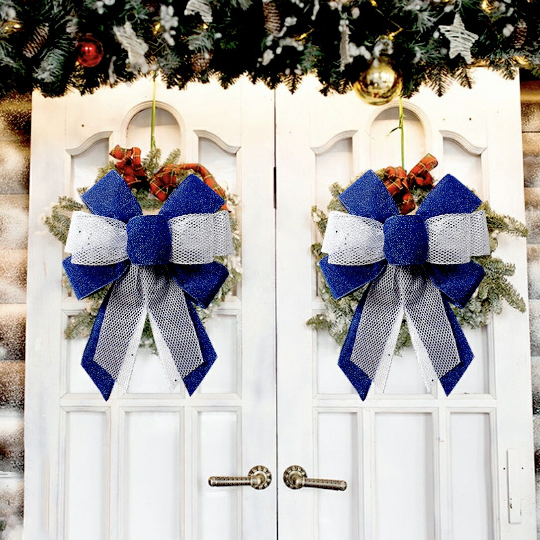 楽天市場】2種セット クリスマスツリ飾り付け 麻リボン Merry