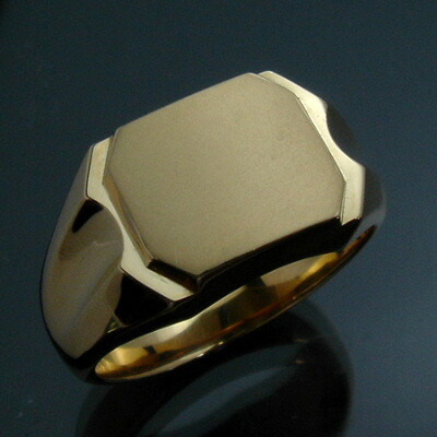 楽天市場 ご注文後5 Off メンズリング 印台 J 6 18金 K18 イエローゴールド 指輪 メンズ Mens 男性 リング Ring Mensring エメット ジュエリー