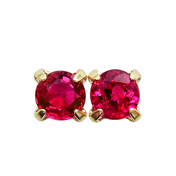 楽天市場】天然ルビー ピアス 0.15〜0.9ct(Total) ラウンド