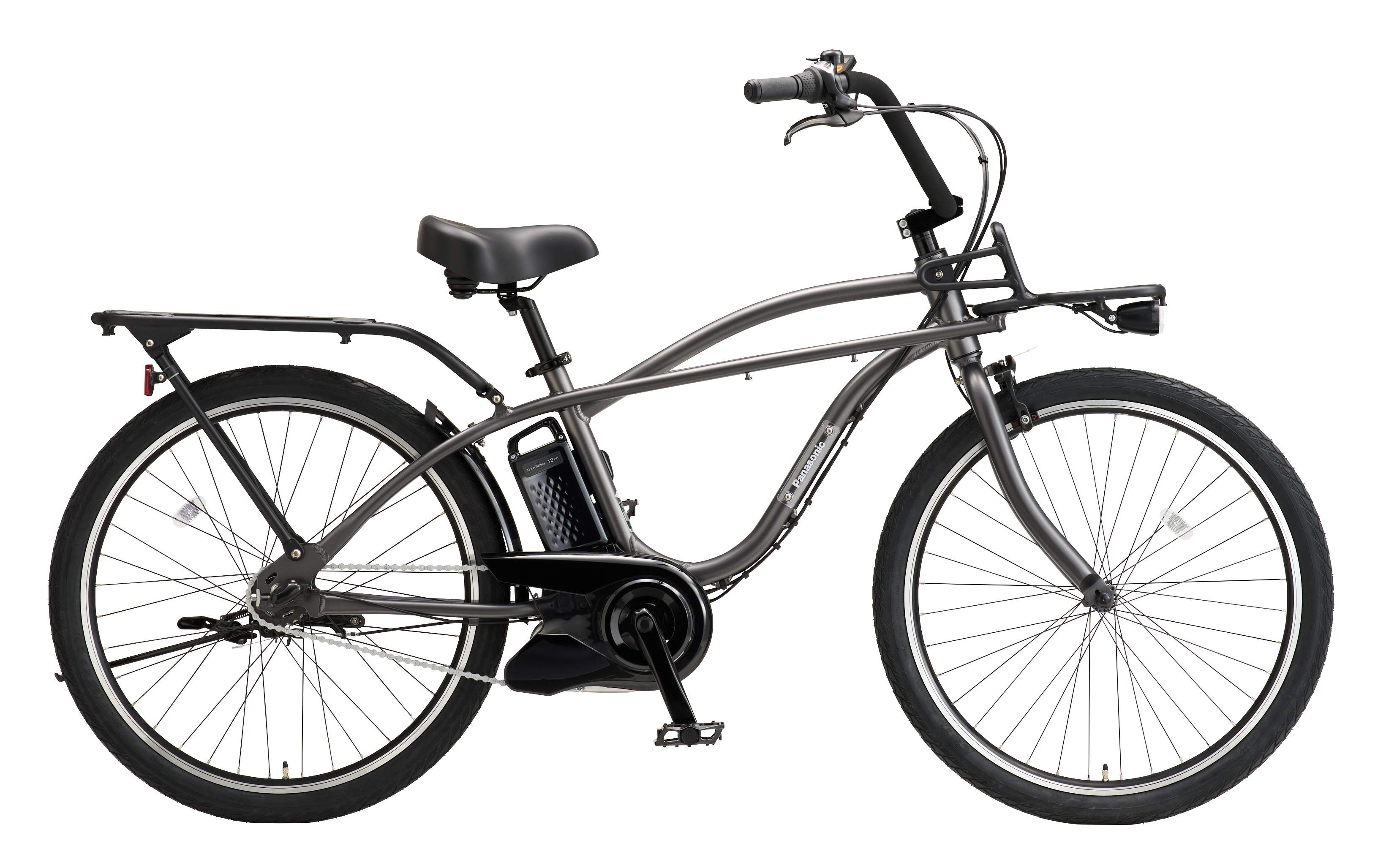 【九州地方（沖縄除く）限定】パナソニック 26 ＢＰ０２ 26型 ストーンウォッシュダークグレー 内装3段 電動アシスト ビーチクルーザー ビームス｜イオン九州オンライン