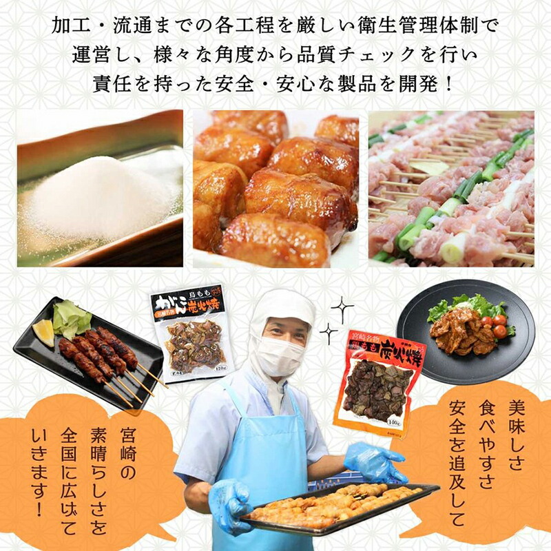 市場 宮崎県産 炭火焼き 鶏もも炭火焼 鶏