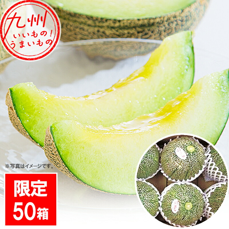 【最大500円OFFクーポン配布中♪5/23 20:00~5/27 9:59】 長崎県 壱岐産 アムスメロン 2L 1箱 JA壱岐